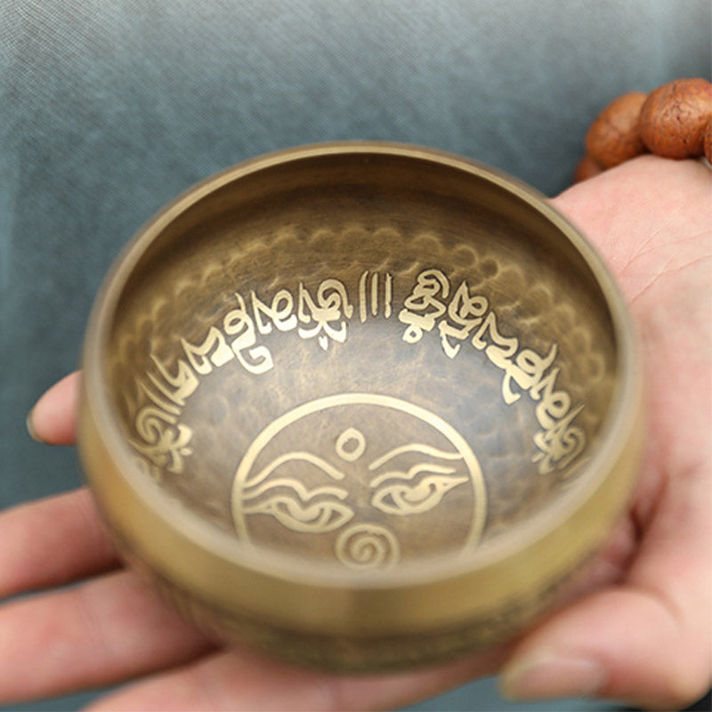 Cuenco de sonido tibetano hecho a mano para yoga y meditación, juego de cuencos tibetanos