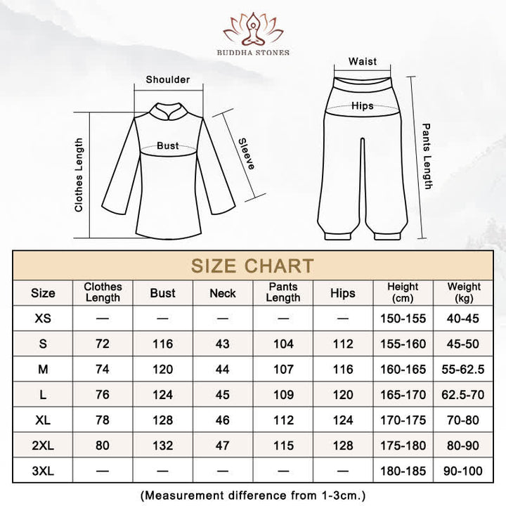 Conjunto de ropa unisex de lino y algodón con Buddha Stones, tai chi, qigong, oración, práctica espiritual zen - image 26