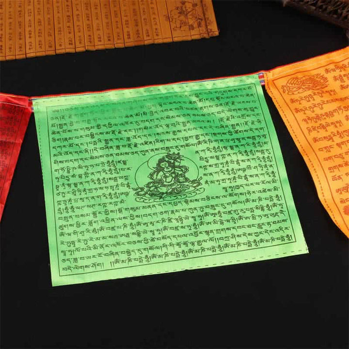 Bandera tibetana de oración al aire libre auspiciosa de caballo de viento de 5 colores
