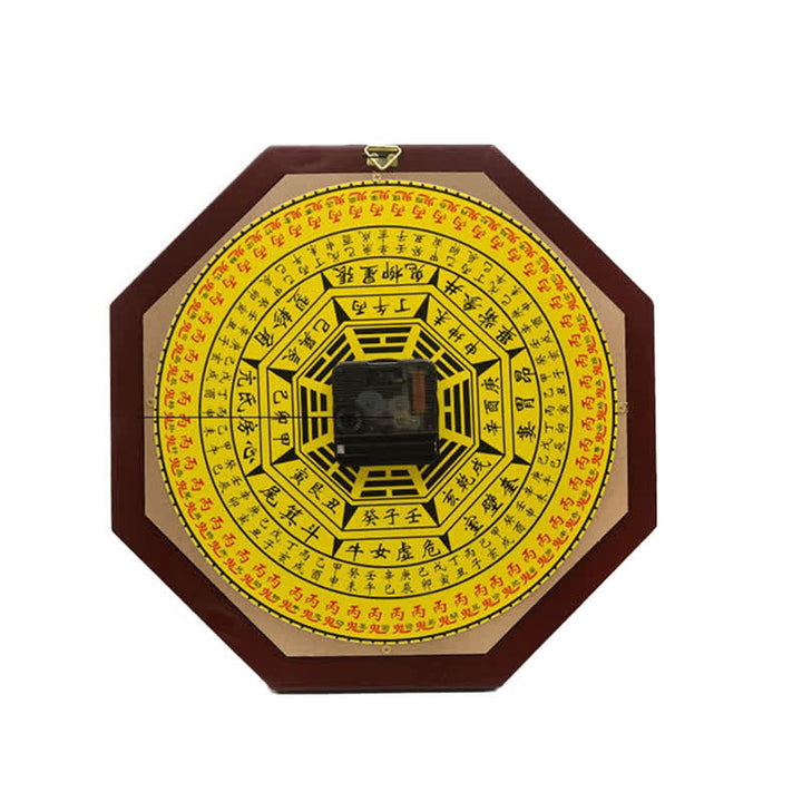 Reloj de pared con mapa de energía de equilibrio de mapa Feng Shui Bagua