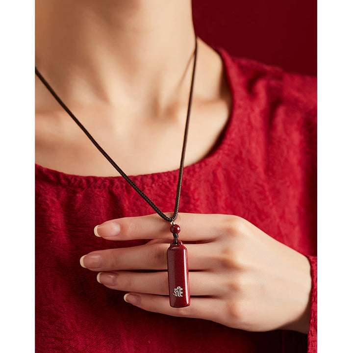 Colgante de collar de cadena de protección con amuleto de cinabrio de Buda natal del zodiaco chino - image 9