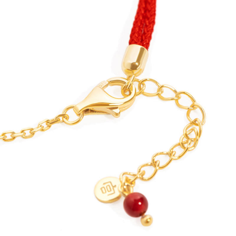 Pulsera de cadena con cierre de buenos deseos, Buddha Stones , fuerza de la suerte