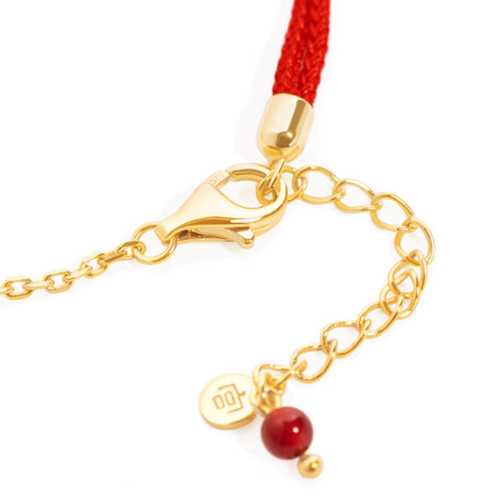 Pulsera de cadena con cierre de buenos deseos, Buddha Stones , fuerza de la suerte