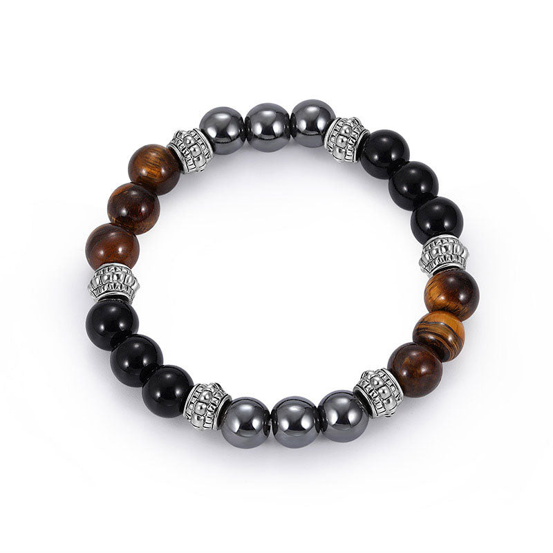 Pulsera de Buena Suerte y Sanación con Buddha Stones Ojo de Tigre y Hematita