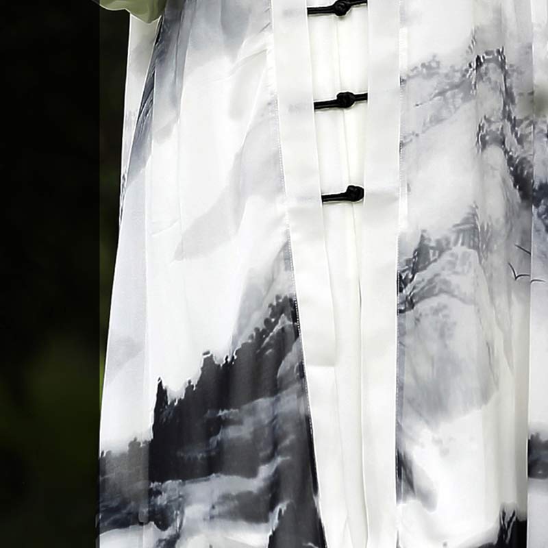 Conjunto de ropa Unisex para práctica de Tai Chi Qigong, pintura de tinta, meditación, oración espiritual, Zen, 3 uds. - image 9