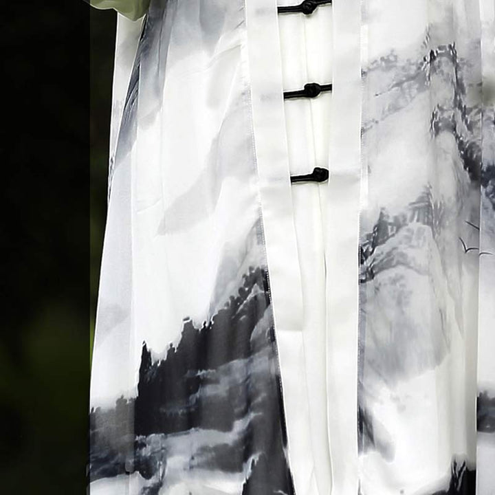 Conjunto de ropa Unisex para práctica de Tai Chi Qigong, pintura de tinta, meditación, oración espiritual, Zen, 3 uds. - image 9