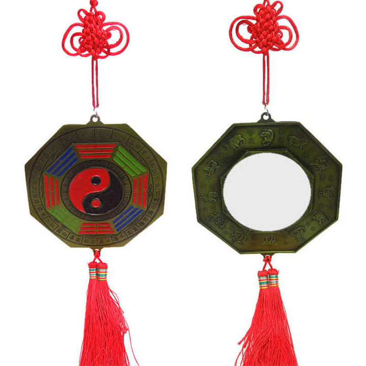Feng Shui Bagua Mapa Chino Anudado Armonía Energía Mapa Espejo - Mapa Bagua de 13 cm - image 21
