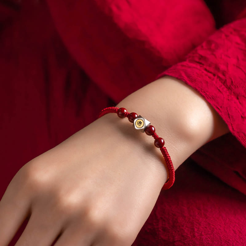 Pulsera de plata de ley 925 con Buddha Stones , zodíaco chino, Buda natal, cinabrio, calma - image 11