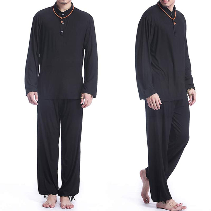 Conjunto de ropa para hombre, Buddha Stones , meditación, oración, Zen espiritual, Tai Chi, práctica de Yoga - image 20