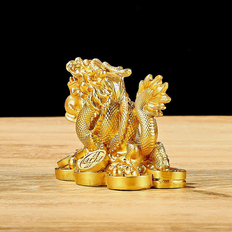Buddha Stones Feng Shui Dragón Moneda de Cobre Riqueza Éxito Suerte Decoración - image 6