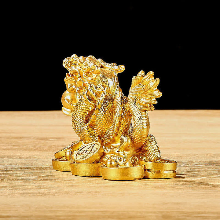 Buddha Stones Feng Shui Dragón Moneda de Cobre Riqueza Éxito Suerte Decoración - image 6