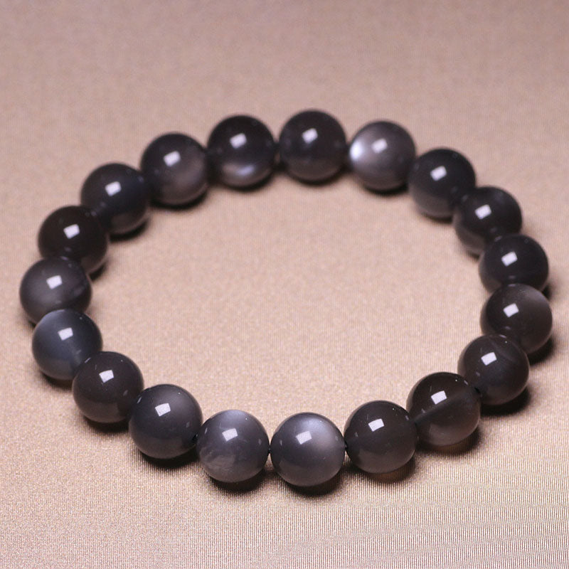 Pulsera de cuentas de amor positivo de piedra lunar natural