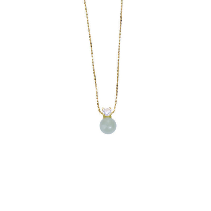 Colgante de collar de cadena de prosperidad de jade con cuentas de la suerte de Buddha Stones - image 8