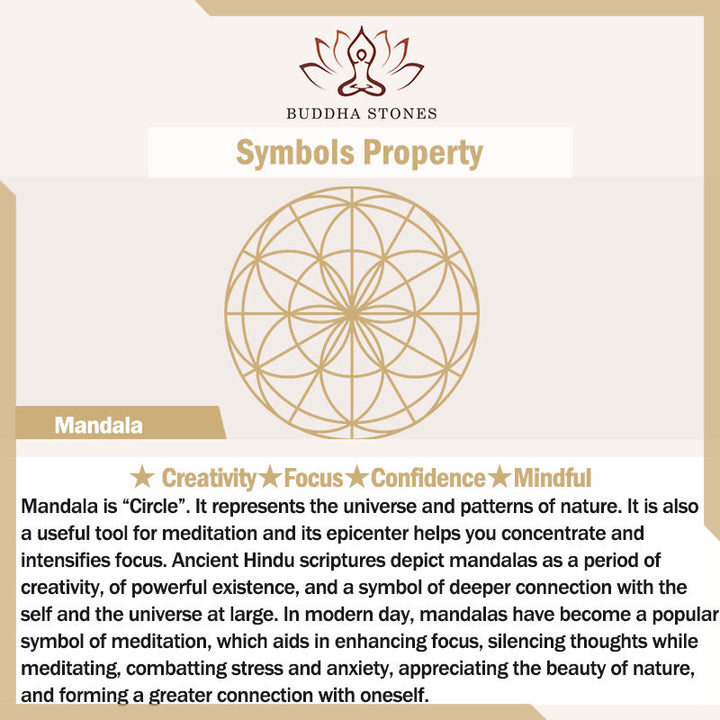 Bloque de corcho de yoga consciente con mandala tibetana de Buddha Stones - image 19