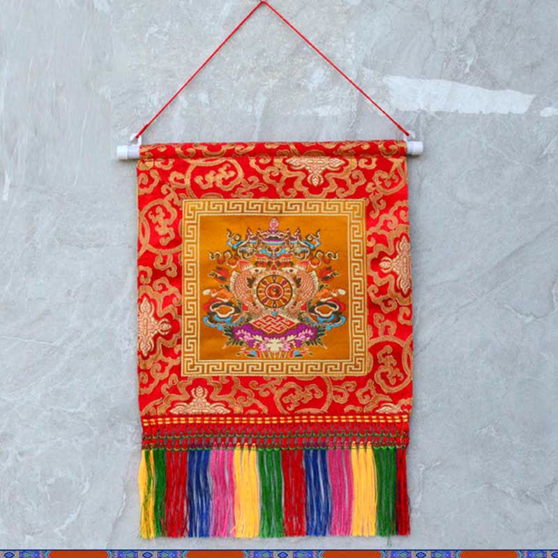 Arte de pared de poder espiritual de símbolos auspiciosos de Vajra