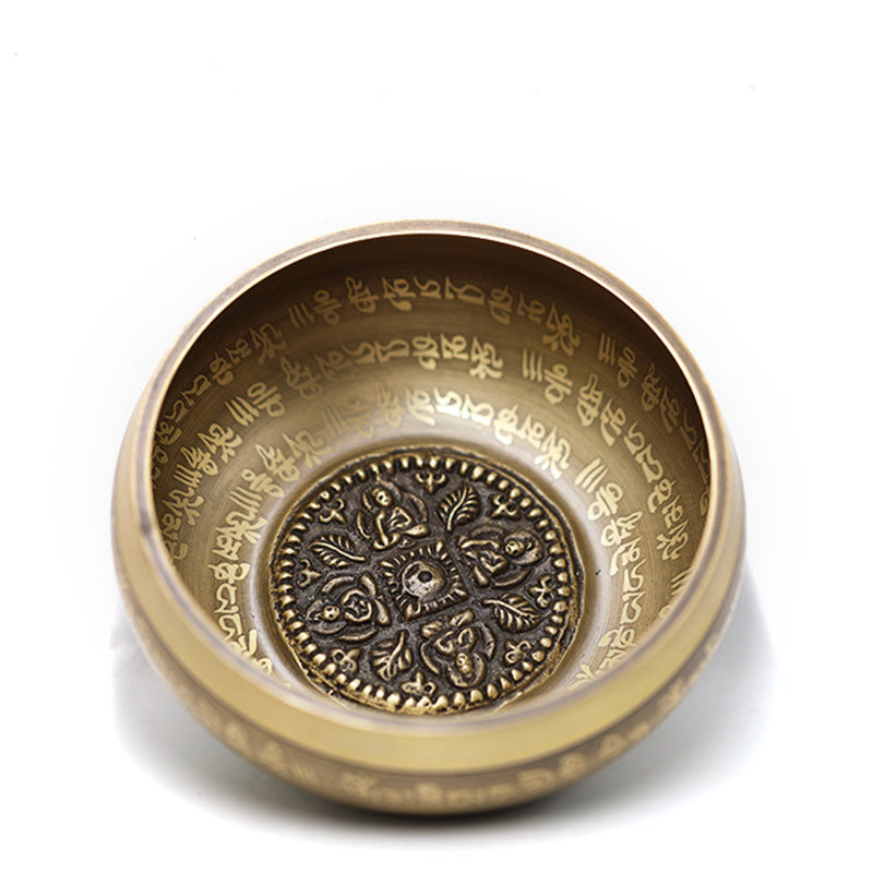 Cuenco con sonido tibetano de Buddha Stones hecho a mano para yoga, atención plena y meditación, juego de cuencos para cantar