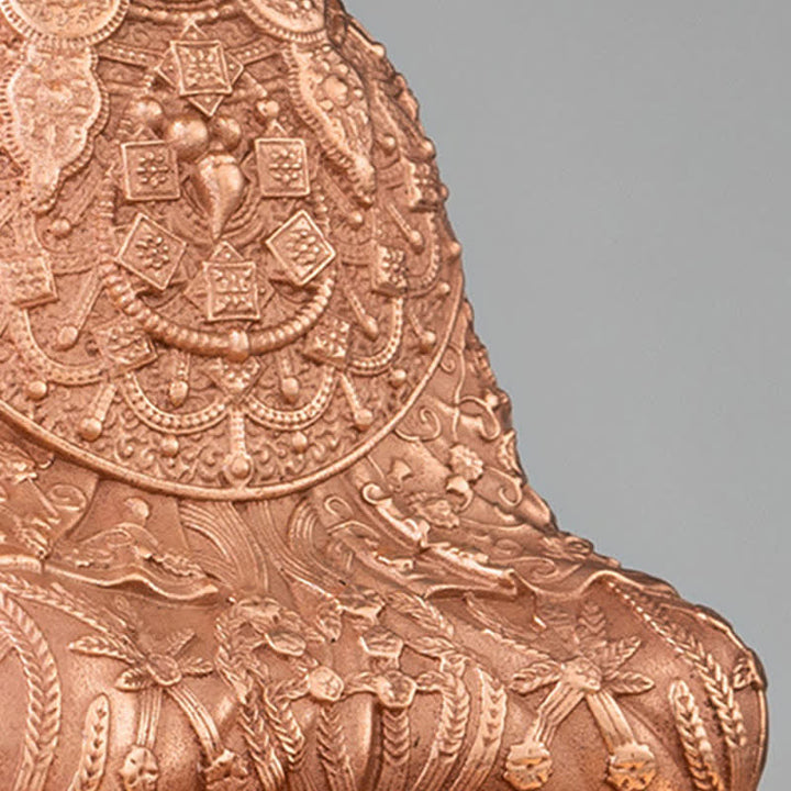 Estatua de cobre hecha a mano de la compasión de la estatuilla de Buda Shakyamuni Decoración - image 9