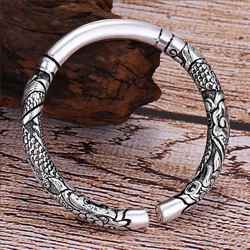 Brazalete ajustable con protección de la suerte de las nubes auspiciosas del dragón