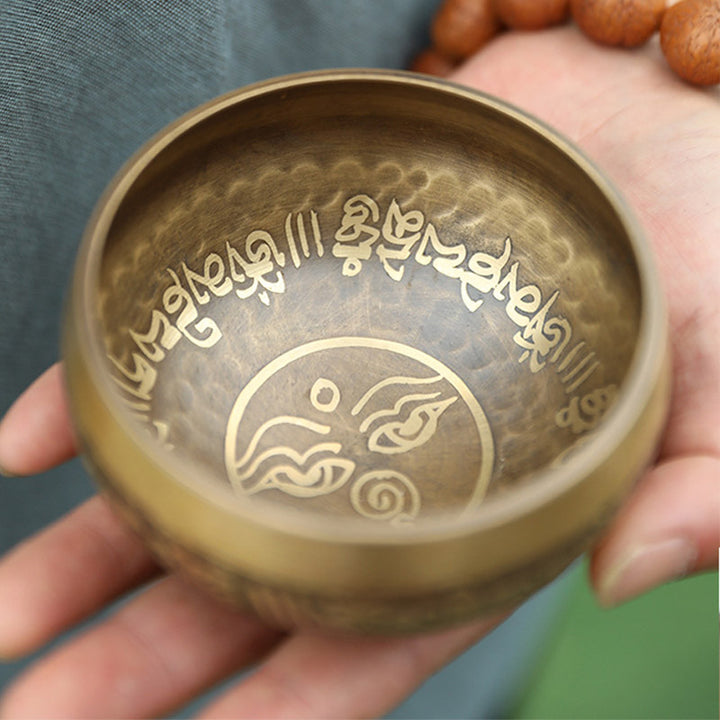 Cuenco de sonido tibetano hecho a mano para yoga y meditación, juego de cuencos tibetanos