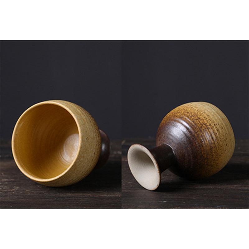 Taza de café y vino de cerámica con diseño de copa de pequeña capacidad con Buddha Stones, taza de café y té, 170ml