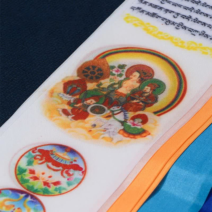 Ocho símbolos propicios tibetanos, flecha de la suerte, decoración del hogar, bandera de oración