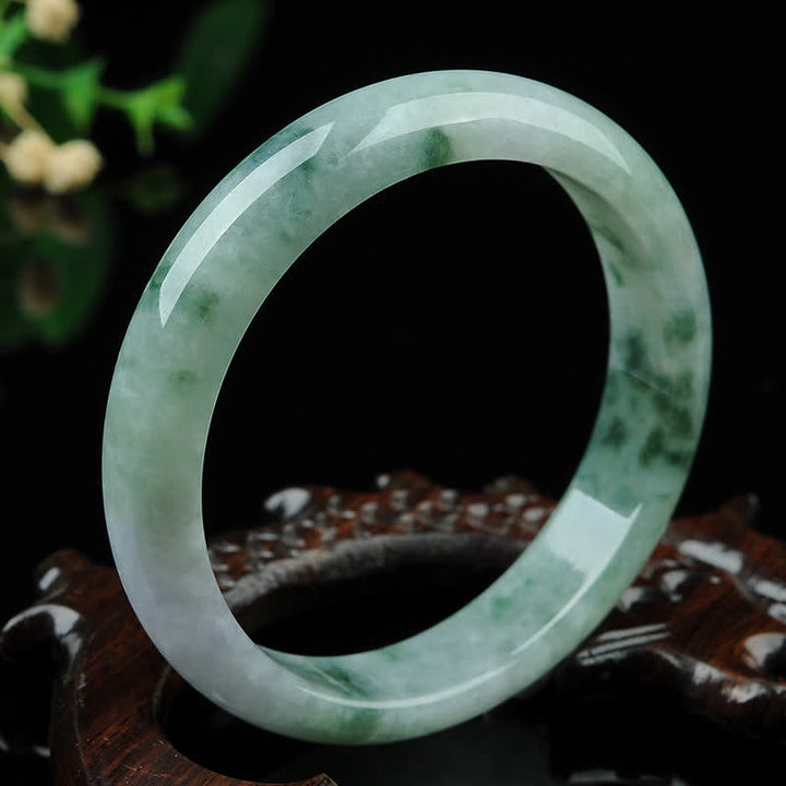 Brazalete de pulsera de prosperidad con bendición de la suerte de jade