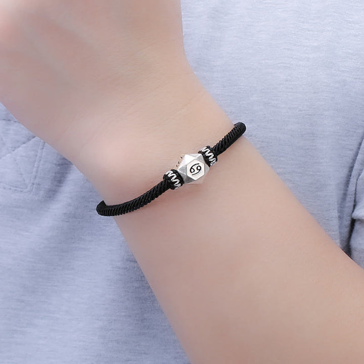 Pulsera de hilo hecha a mano con protección de las 12 constelaciones del zodíaco de plata de ley 999 con Buddha Stones - image 7