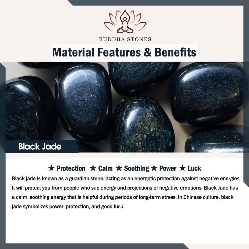 Buddha Stones, Plata de Ley 925, Jade negro Natural, Kwan Yin, Avalokitesvara, colgante de collar de riqueza - image 11