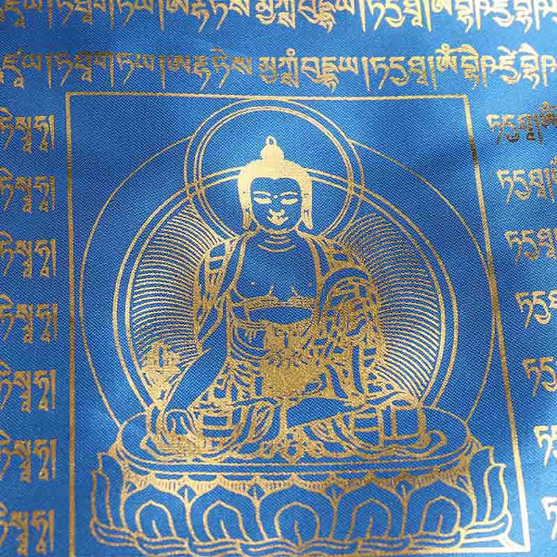 Bandera tibetana de oración al aire libre, 5 colores, caballo de viento, Buda, escrituras propicias