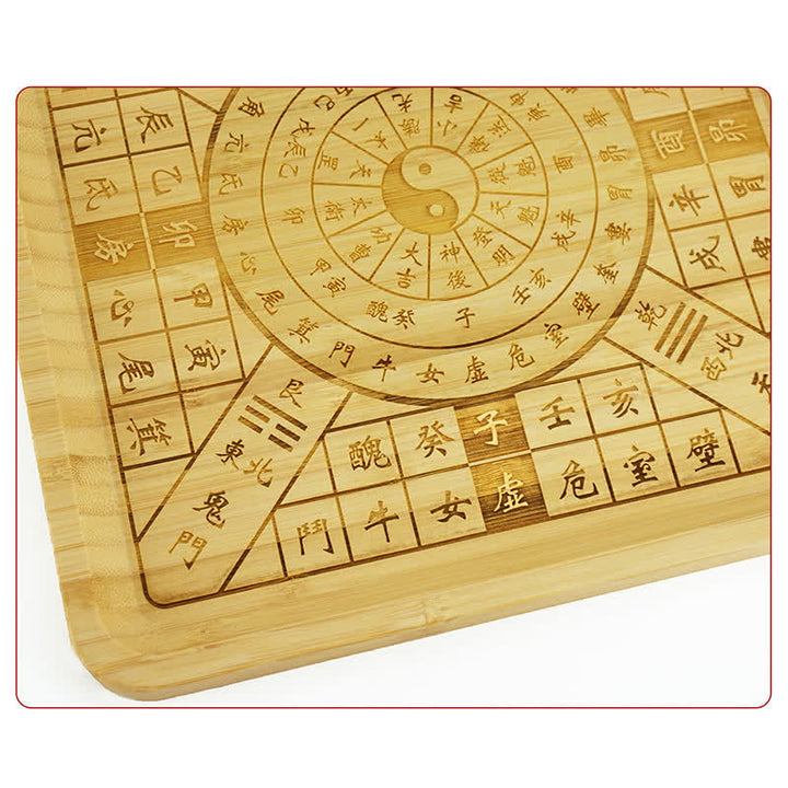 Mapa de Bagua de Bambú Feng Shui Mapa de Energía de Armonía - image 13