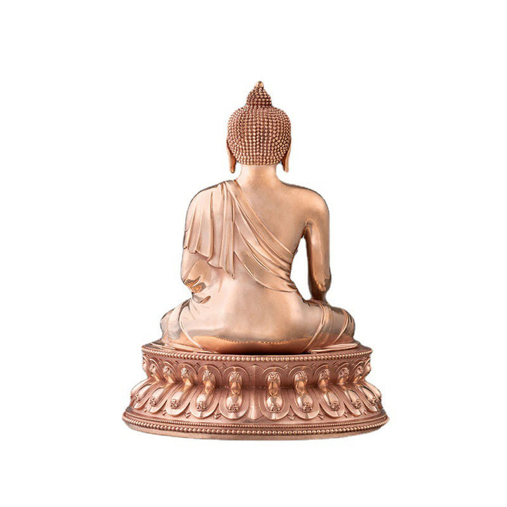 Estatuilla de Buda Gautama Shakyamuni, estatua de cobre de serenidad, decoración del hogar - image 8