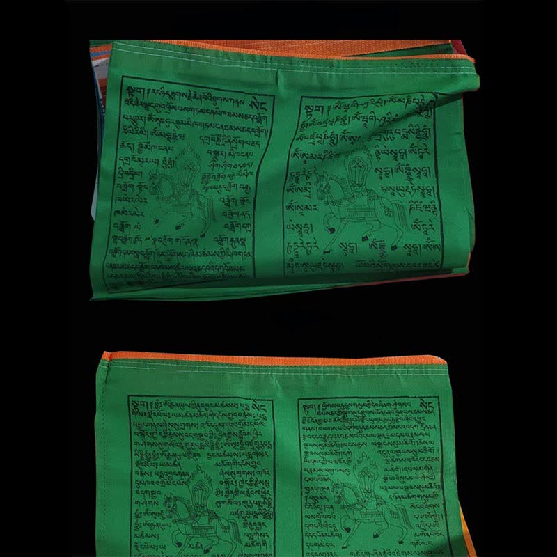 Bandera tibetana de oración al aire libre, 5 colores, escrituras de caballo de viento, auspiciosa