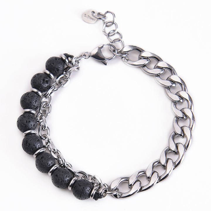 Pulsera resistente con Buddha Stones, ojo de tigre, jaspe Picasso, piedra esmerilada
