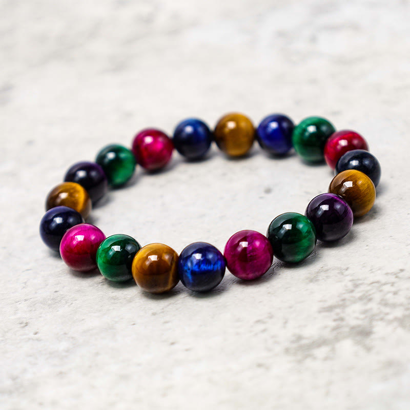 Pulsera Resolve Courage con Ojo de Tigre y Buddha Stones