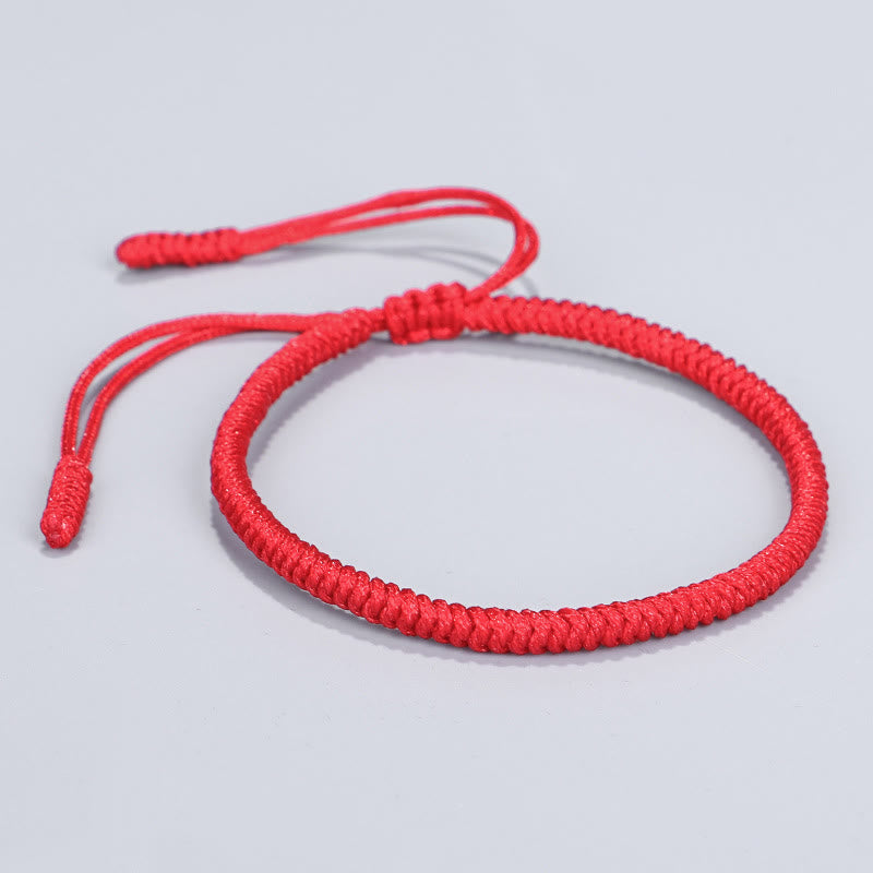 Pulsera trenzada de protección de nudo King Kong tibetano de Buddha Stones 3 piezas
