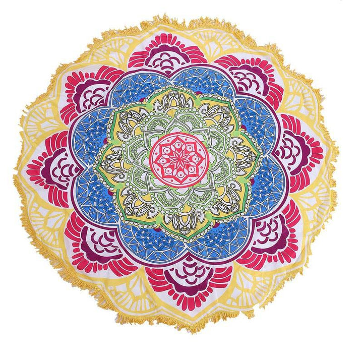 Decoración de estera de armonía con Mandala tibetano de Buddha Stones