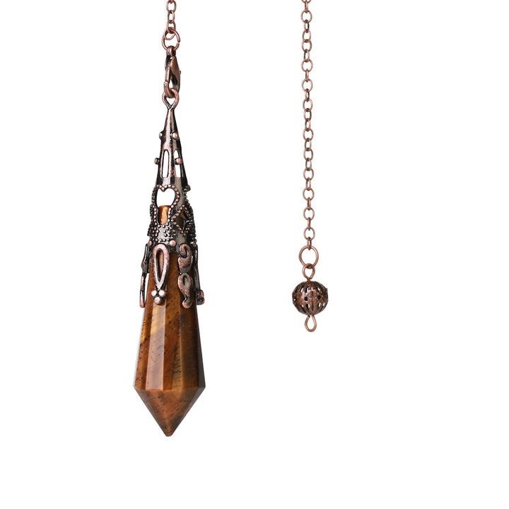 Collar curativo con piedra de ojo de tigre natural de Buddha Stones