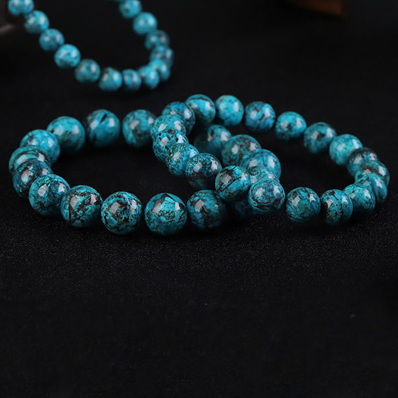 Pulsera de valor de fuerza de piedra fénix natural de Buddha Stones