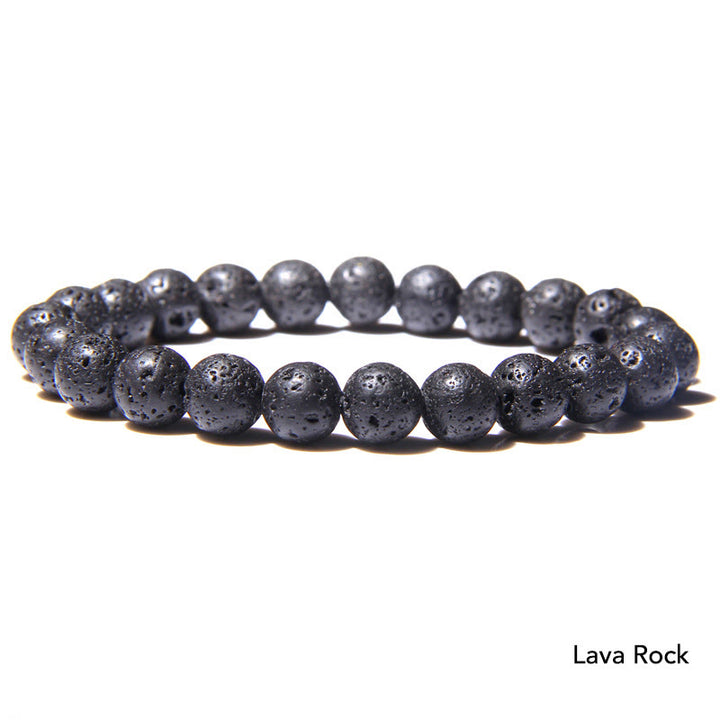 Pulsera con cuentas de equilibrio de cristal de piedra de ágata natural