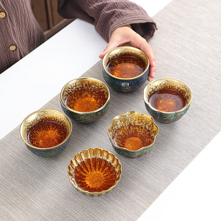 Tazas de té de cerámica coloridas de las Buddha Stones - image 5