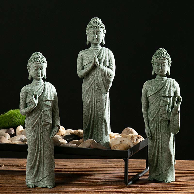 Estatua tibetana de meditación, contemplación, Buda, serenidad, compasión, decoración - image 12