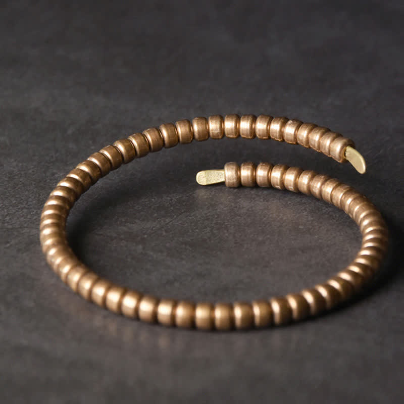Pulsera ajustable con equilibrio de cobre y diseño vintage de Buddha Stones - Hombres (talla libre) - image 1