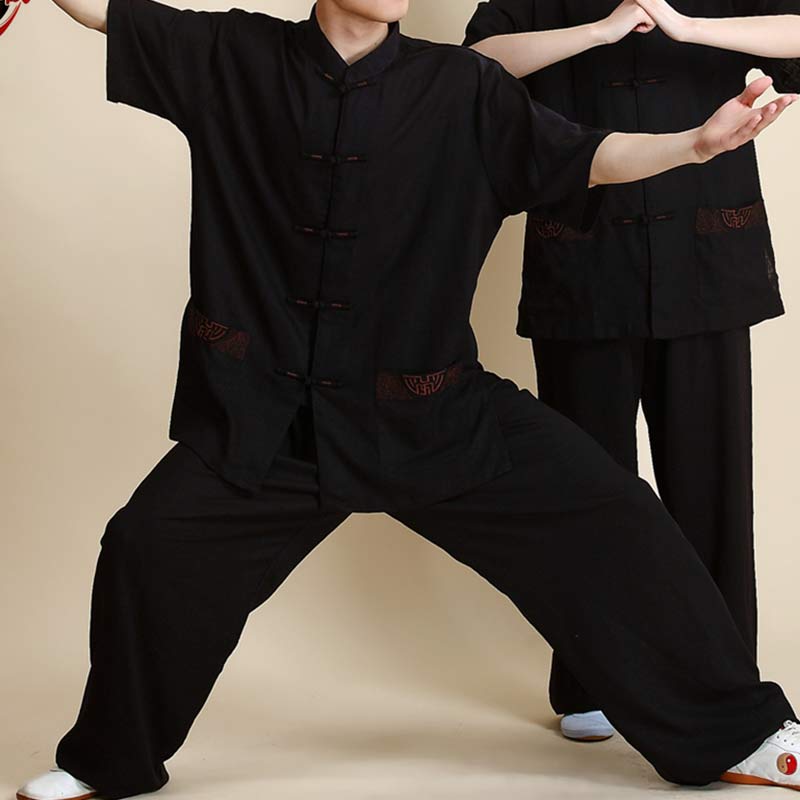 Conjunto de ropa unisex con bordado de Buddha Stones para meditación, oración zen, práctica espiritual de tai chi y qigong - image 19