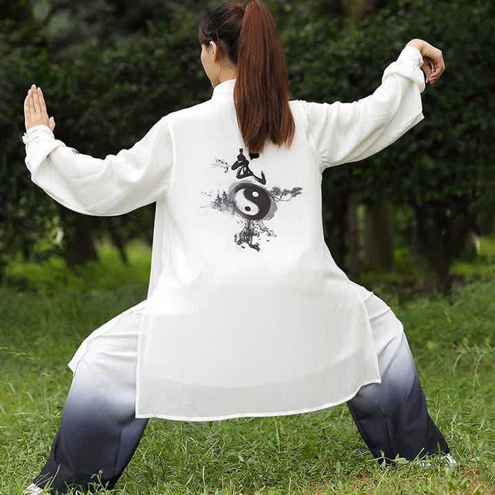 Conjunto de 3 piezas de Buddha Stones con diseño de árbol Yin Yang, Tai Chi, práctica espiritual zen, meditación y oración, uniforme unisex.