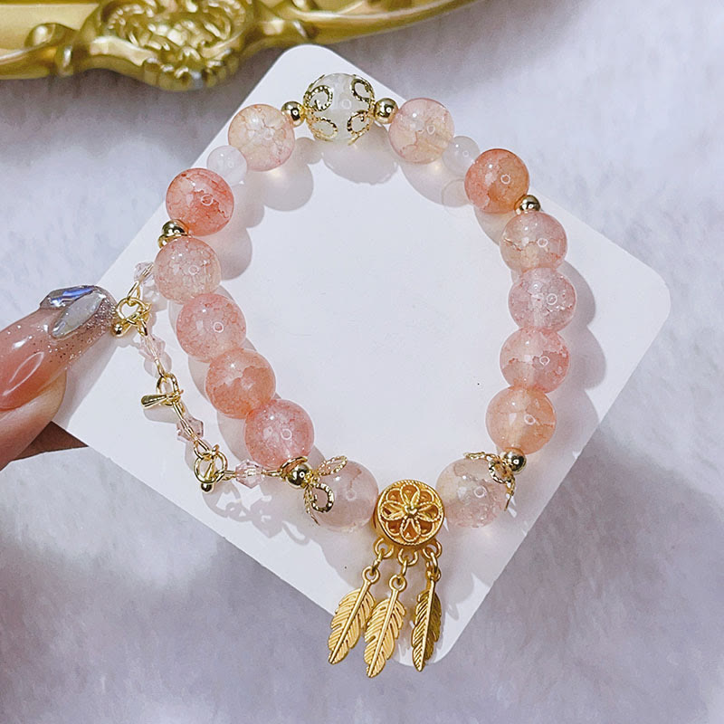 Pulsera con dijes de protección de atrapasueños con Buddha Stones