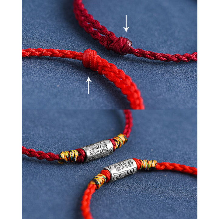 Pulsera tobillera de plata de ley 925 hecha a mano con Buddha Stones, todo va bien, diseño de protección y resistencia - image 17