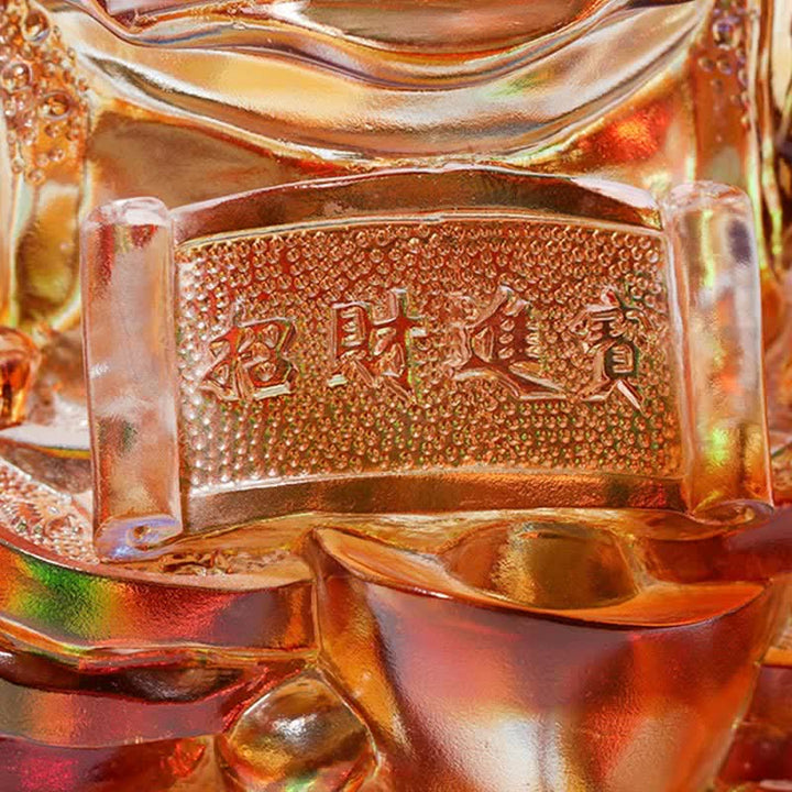 Feng Shui Rana hecha a mano Liuli Crystal Art Piece Riqueza Decoración de la Oficina del Hogar - image 16