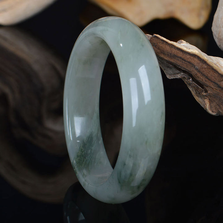 Brazalete curativo de la suerte de jade natural