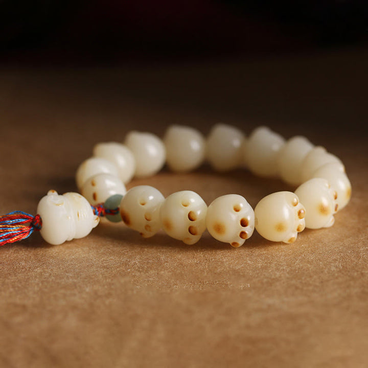 Pulsera de armonía con diseño de pata de gato y semilla de Bodhi de gato de la suerte con Buddha Stones - image 3