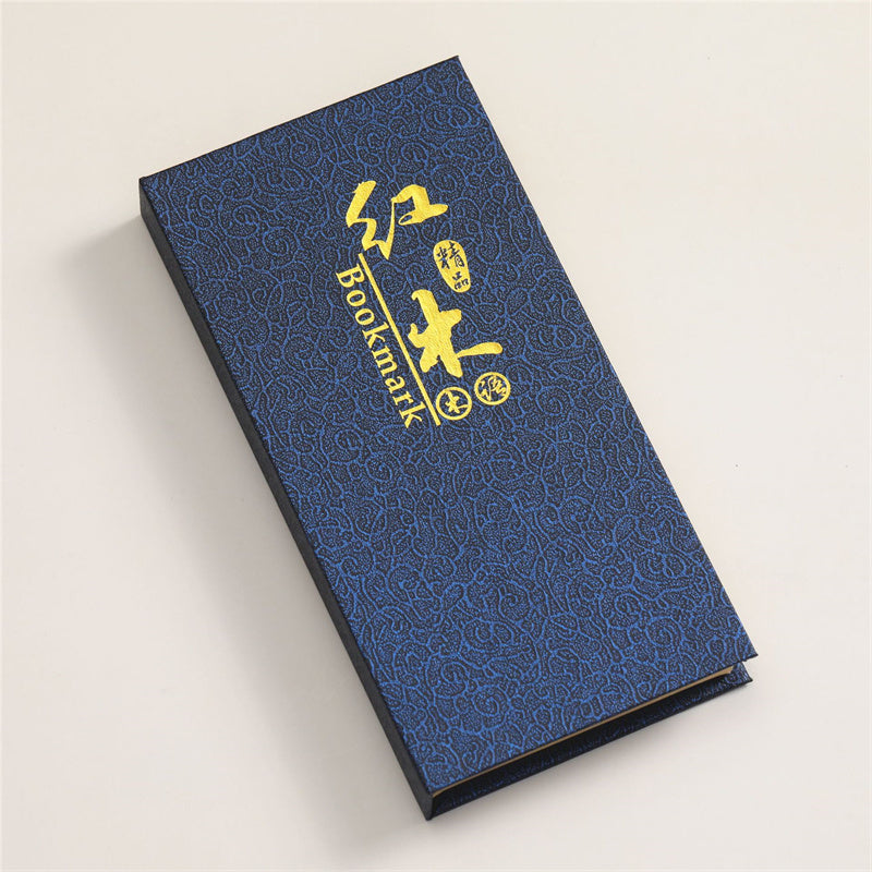 Marcadores de madera de crisantemo de bambú de orquídea ciruela con Buddha Stones con caja de regalo